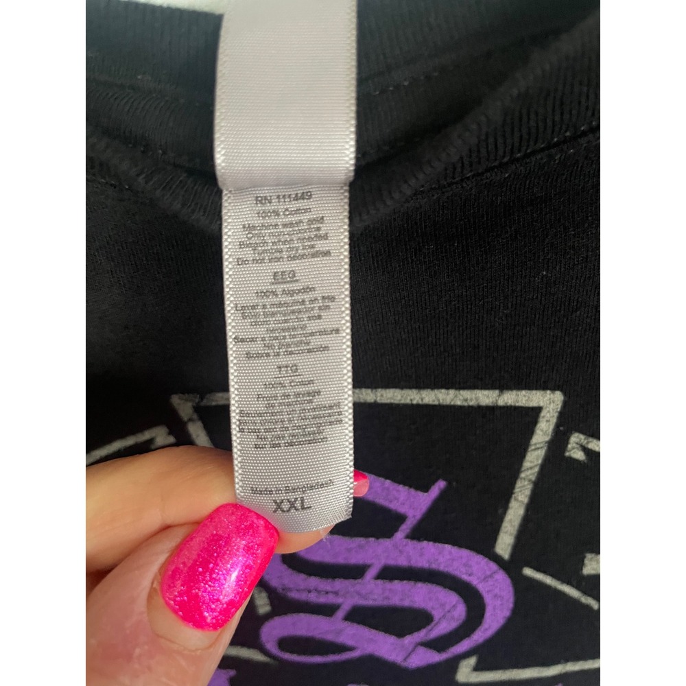 Black Sabbath Purple Cross Graphic Tee Shirt Womens XXL (Fits Small) Goth Rock - Picture 4 of 7